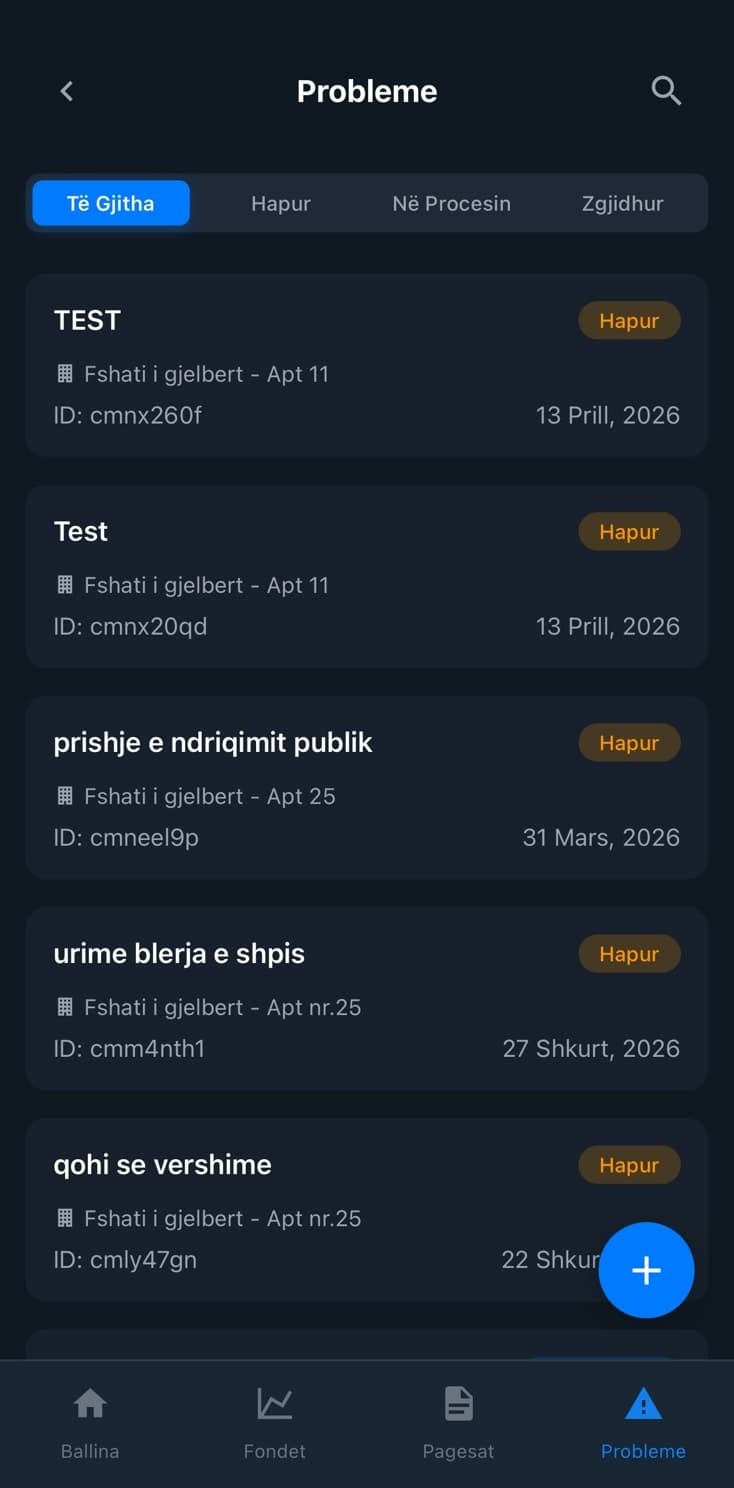 Probleme – lista e problemeve